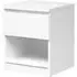Nakou Bedside Cabinet with 1 Drawer - White
