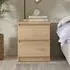 Nakou Bedside Cabinet with 2 Drawers - Jackson Hickory