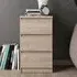 Nakou Bedside Cabinet with 3 Drawers - Oak