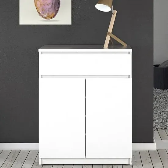 Nakou Sideboard with 2 Doors - White