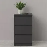 Nakou Sideboard with 4 Drawers 2 Doors - Matt Black