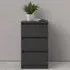 Nakou Sideboard with 4 Drawers 2 Doors - Matt Black