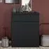 Nakou Wooden Sideboard with 1 Drawer 2 Doors - Matt Black