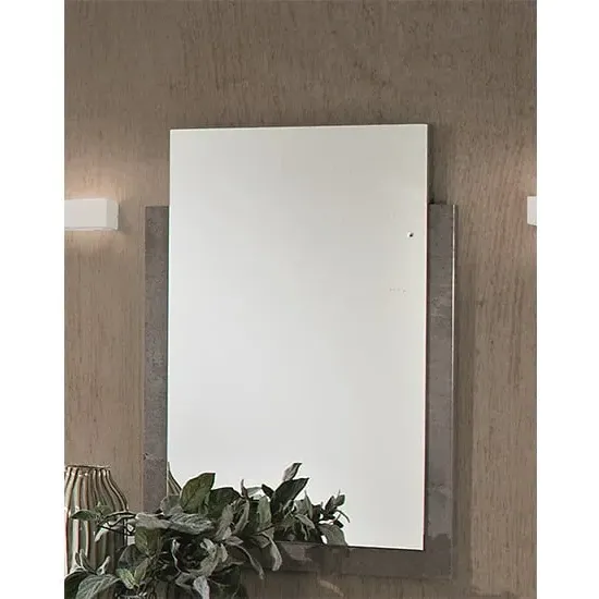 Namilon Bedroom Mirror - Grey Marble Effect, MDF image