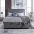 Nampa Double Ottoman Bed with Storage - Vogue Grey, Fabric
