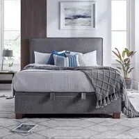 Nampa Super King Ottoman Bed with Storage - Vogue Grey, Fabric