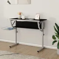 Nantwich Adjustable Laptop Desk with Storage - Black
