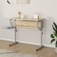 Nantwich Adjustable Laptop Desk with Storage - Oak