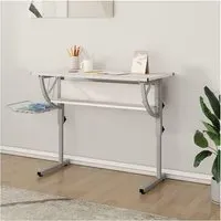 Nantwich Adjustable Laptop Desk with Storage - White