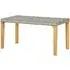 Naomi 120cm Garden Bench - Grey, Poly Rattan