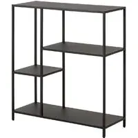 Napa 3-Shelf Metal Bookcase - Black