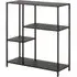 Napa 3-Shelf Metal Bookcase - Black