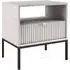 Napa Bedside Cabinet with Door - Matt Grey
