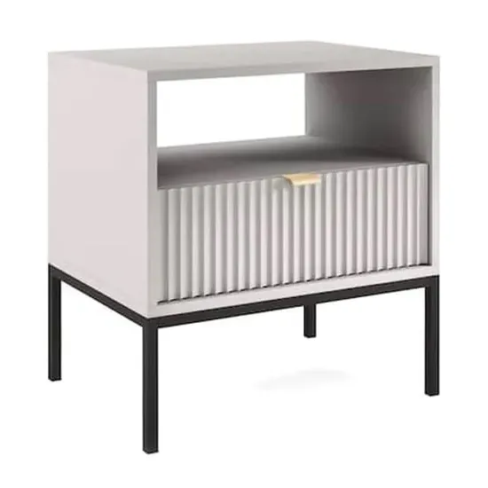 Napa Bedside Cabinet with Door - Matt Grey