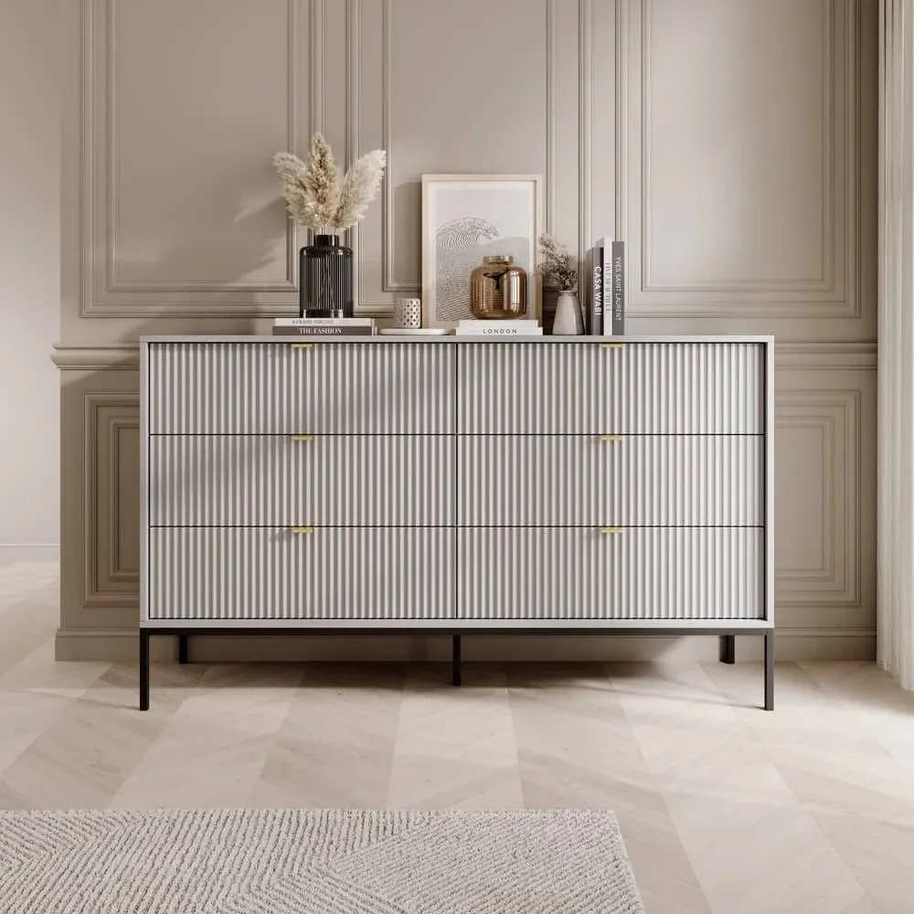 Napa Chest of 6 Drawers - Grey