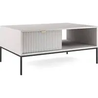 Napa Coffee Table with Drawer - Matt Grey