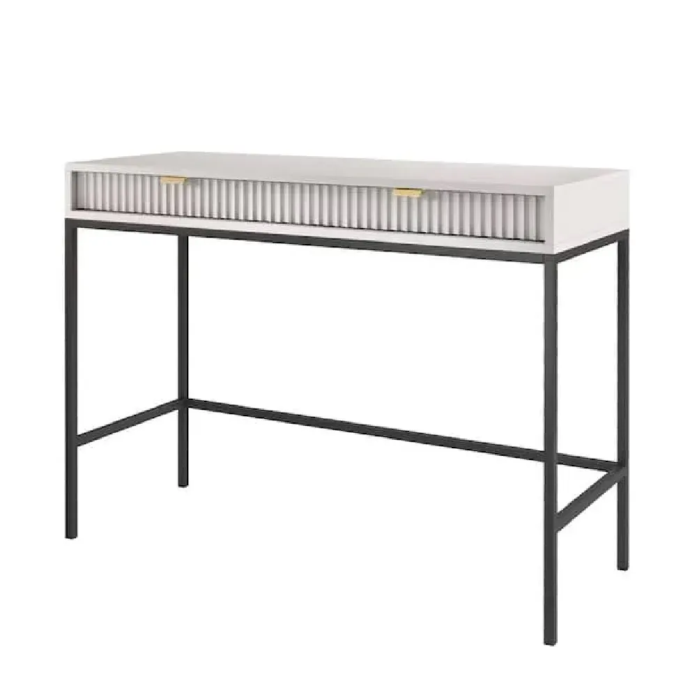 Napa Laptop Desk with 2 Drawers - Grey