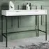 Napa Laptop Desk with 2 Drawers - White