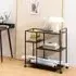 Napa Metal Drinks Serving Trolley - Black