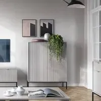 Napa Storage Cabinet with 2 Doors - Grey