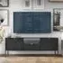 Napa TV Stand with 2 Doors 1 Drawer - Black