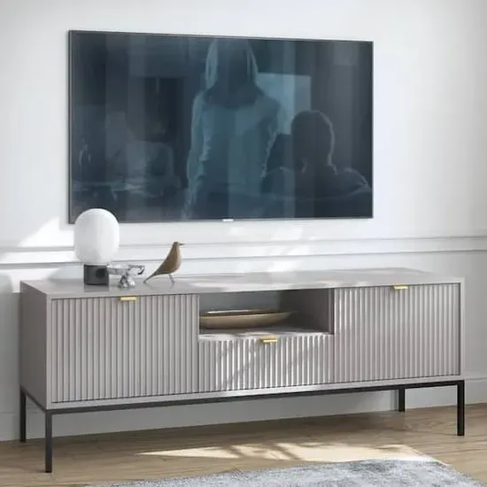 Napa TV Stand with 2 Doors - Grey