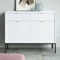 Napa Wooden Sideboard with 2 Doors 2 Drawers - White