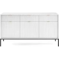 Napa Wooden Sideboard with 3 Doors 3 Drawers - White