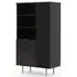 Naples Highboard with 1 Door 2 Drawers - Black