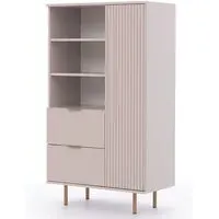 Naples Highboard with Storage - Cashmere