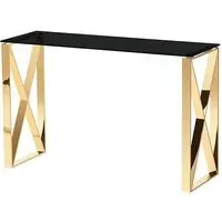 Nardo Console Table - Black, Glass