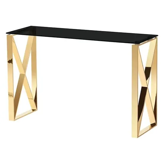 Nardo Console Table - Black, Glass