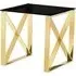 Nardo Lamp Table - Black, Glass