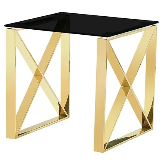 Nardo Lamp Table - Black, Glass image