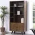 Narva Bookcase with 2 Doors - Walnut