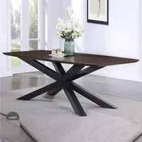 Narva Large Rectangular Dining Table - Walnut