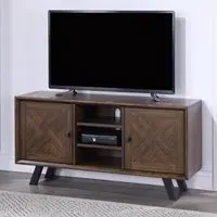 Narva Straight TV Stand with 2 Doors - Walnut