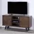 Narva Straight TV Stand with 2 Doors - Walnut
