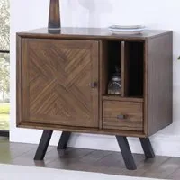 Narva Wooden Sideboard 1 Door 1 Drawer - Walnut alternate view