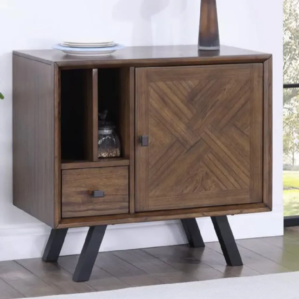 Narva Wooden Sideboard 1 Door 1 Drawer - Walnut image