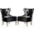 Narvel Dining Chairs - Black, Velvet
