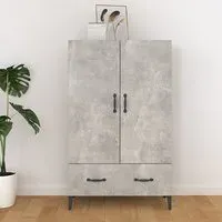 Narvel Highboard with 2 Doors 1 Drawer - Concrete Effect