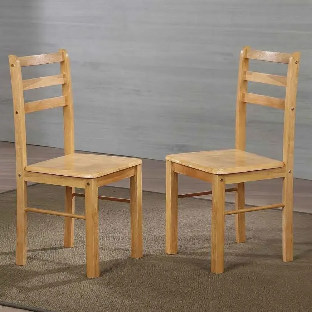 Narvio Dining Chair, Set of 2 - Natural Oak, Wood product