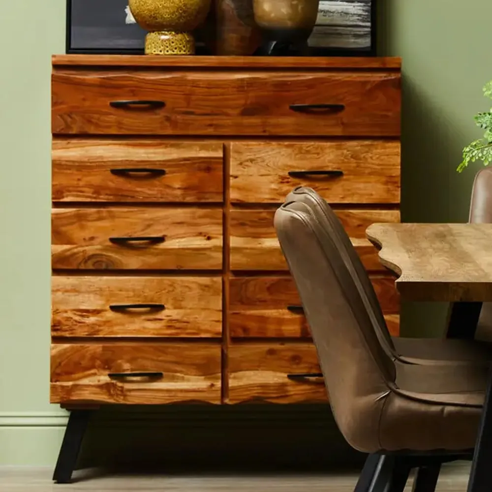 Nashua 9-Drawer Chest - Natural, Acacia