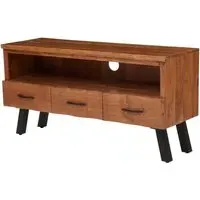 Nashua TV Stand with 3 Drawers - Natural, Acacia