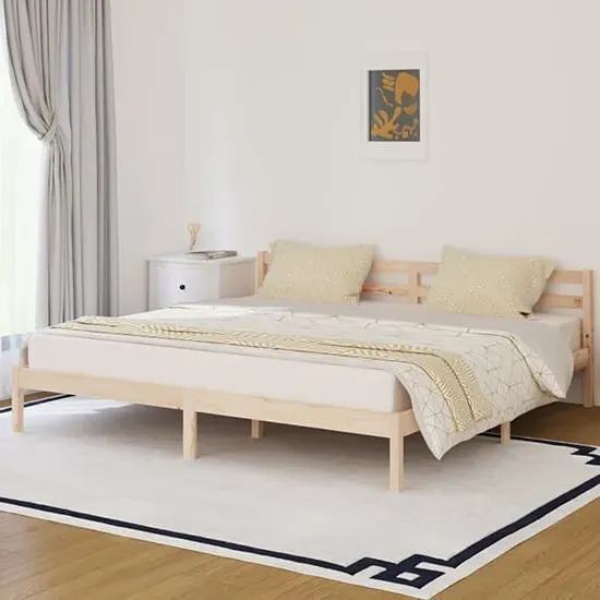 Nastia Super King Size Day Bed Frame - Natural, Pinewood