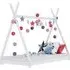 Natara Tent Style Single Bed Frame - White, Pine Wood