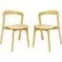 Natchez Stacking Side Chairs - Natural Oak