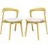 Natchez Stacking Side Chairs - White, Oak