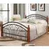 Natick King Size Bed Frame with Wooden Pillar - Dirty Oak